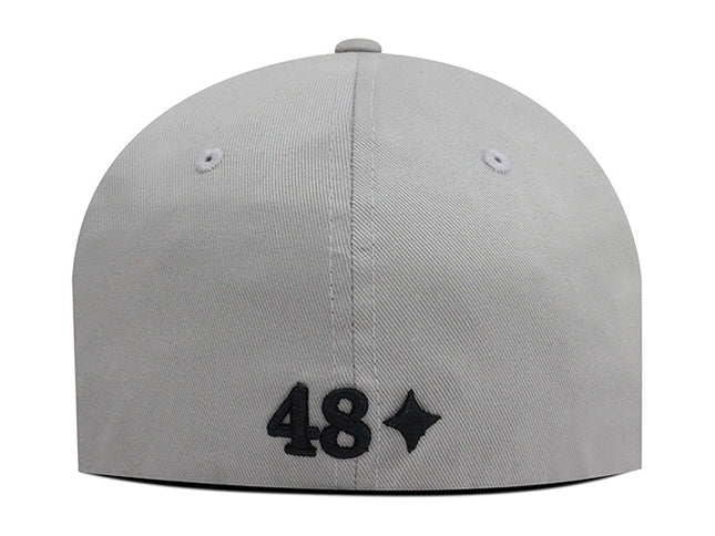 Gorra Independiente Santa Fe Oficial Flexfit 6277 gris escudo vintage