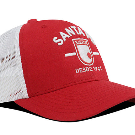 Gorra Independiente Santa Fe Oficial Flexfit 6606 rojo/blanco