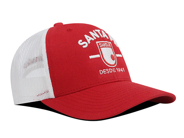 Gorra Independiente Santa Fe Oficial Flexfit 6606 rojo/blanco