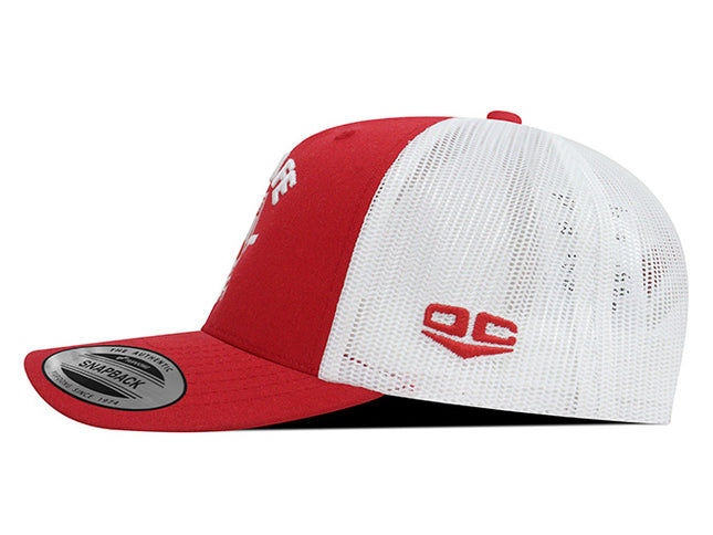 Gorra Independiente Santa Fe Oficial Flexfit 6606 rojo/blanco