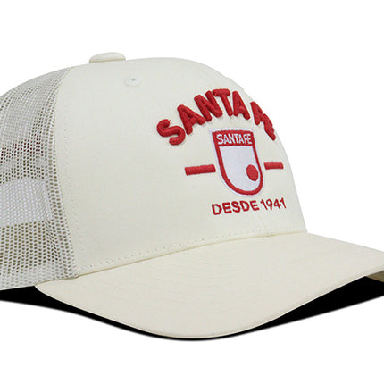 Gorra Independiente Santa Fe Oficial Flexfit 6606 beige