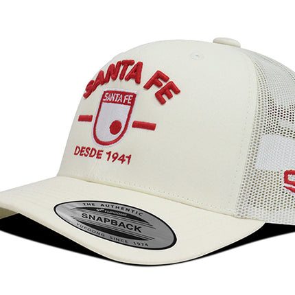 Gorra Independiente Santa Fe Oficial Flexfit 6606 beige
