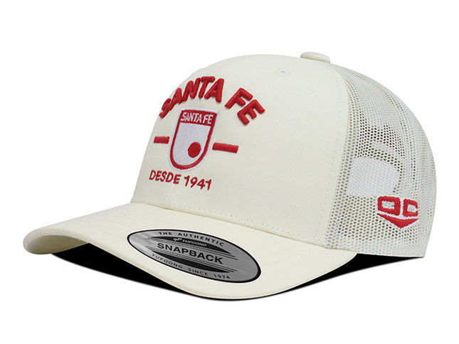 Gorra Independiente Santa Fe Oficial Flexfit 6606 beige