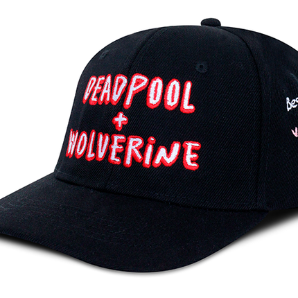 Gorra Deadpool &amp; Wolverine Original Edición limitada D&amp;W Negra