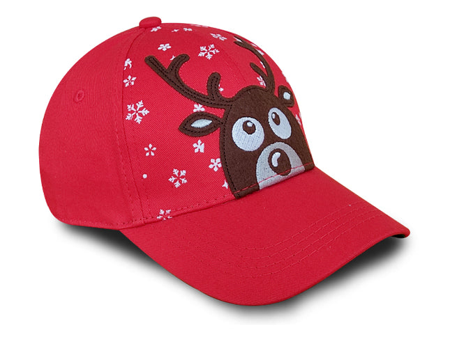 Gorra OC Caps Edición Especial Navidad Reno Roja Niños
