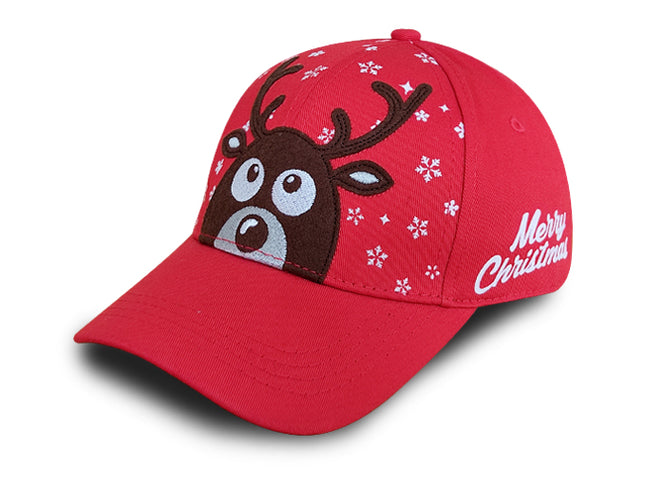 Gorra OC Caps Edición Especial Navidad Reno Roja Niños