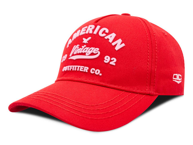 Gorra de moda OC Caps American Vintage roja