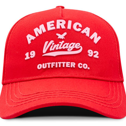 Gorra de moda OC Caps American Vintage roja
