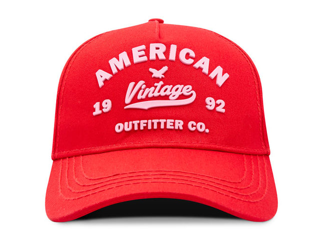 Gorra de moda OC Caps American Vintage roja