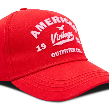 Gorra de moda OC Caps American Vintage roja