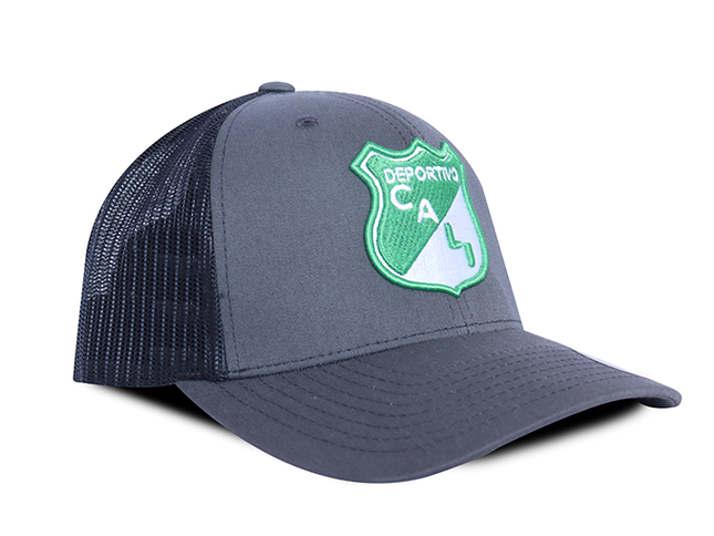 Gorra Deportivo Cali Oficial Flexfit 6606T Gris oscuro/Negro