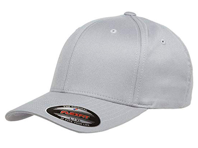 Gorra Flexfit 6277 Clásica Cerrada Gris